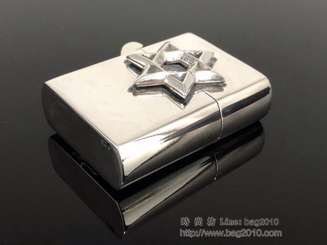 chrome hearts打火機 克羅心六芒星打火機 s925銀材質 克羅心打火機  gjc1611